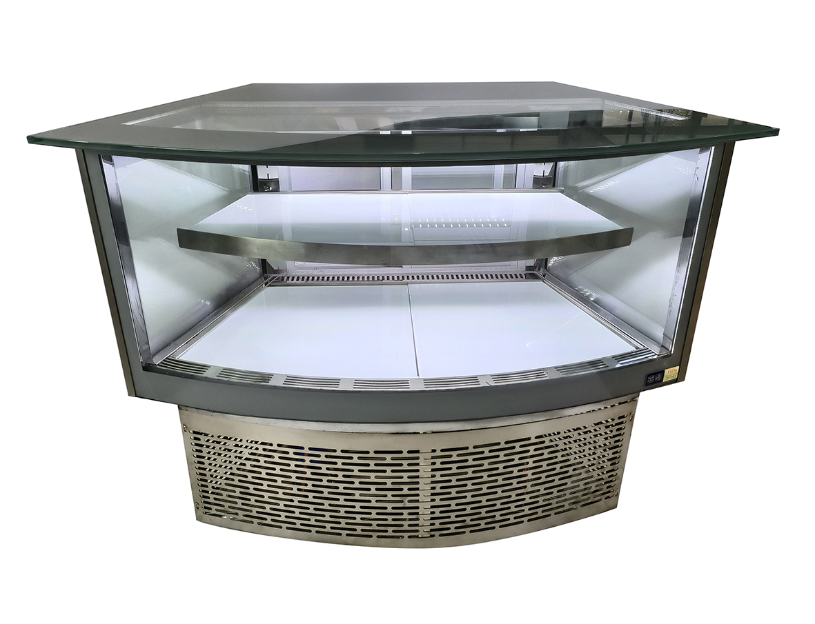 Curved glass display freezerXID-LZLH